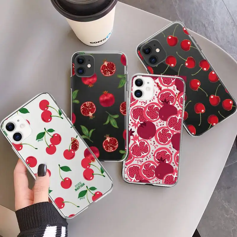 fruit red pomegranate and Cherry Phone Case Transparent soft For iphone 12 11 13 7 8 6 s plus x xs xr pro max mini
fruit red pomegranate and Cherry Phone Case Transparent soft For iphone 12 11 13 7 8 6 s plus x xs xr pro max mini