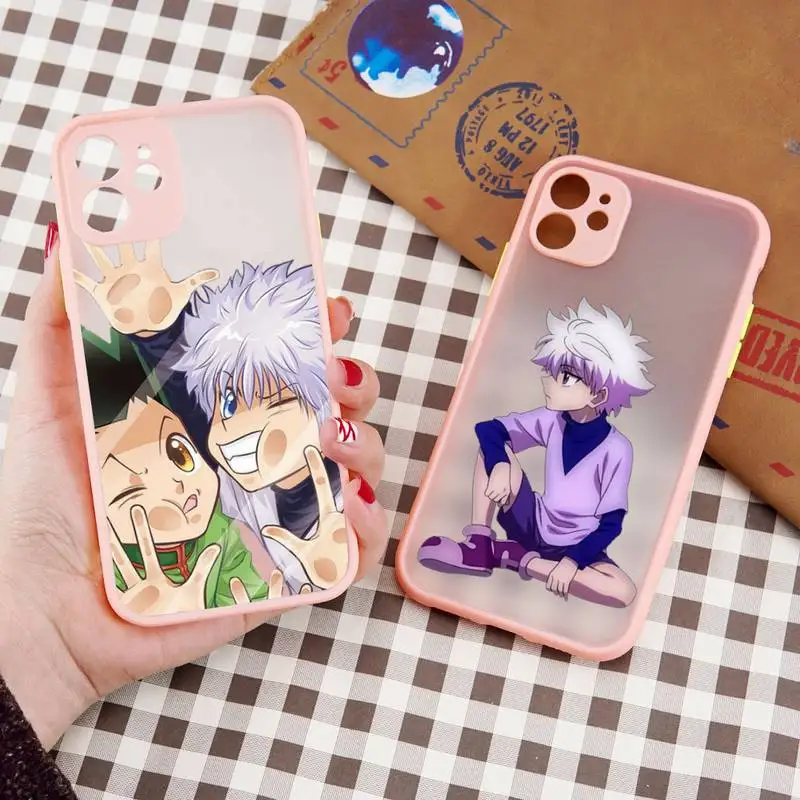 Hunter x Hunter Phone Case Pink Color Matte Transparent For iPhone 13 12 11 Pro Max Mini X XR XS 7 8 Plus
Hunter x Hunter Phone Case Pink Color Matte Transparent For iPhone 13 12 11 Pro Max Mini X XR XS 7 8 Plus