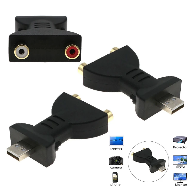 Computer Cables Connectors Computer Office AV Head USB2.0 To 2RCA Maternal Video Cable Adapter
Computer Cables Connectors Computer Office AV Head USB2.0 To 2RCA Maternal Video Cable Adapter