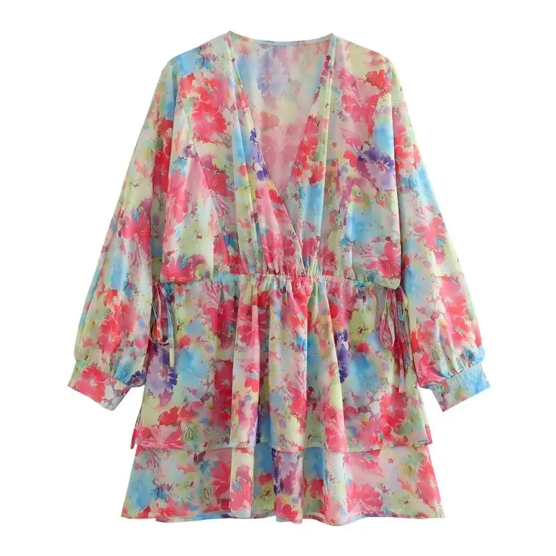 Women 2023 New Chic Fashion Summer Printing Mini Dress Vintage V Neck Long Sleeve Frenulum Female Dresses Vestidos
Women 2023 New Chic Fashion Summer Printing Mini Dress Vintage V Neck Long Sleeve Frenulum Female Dresses Vestidos