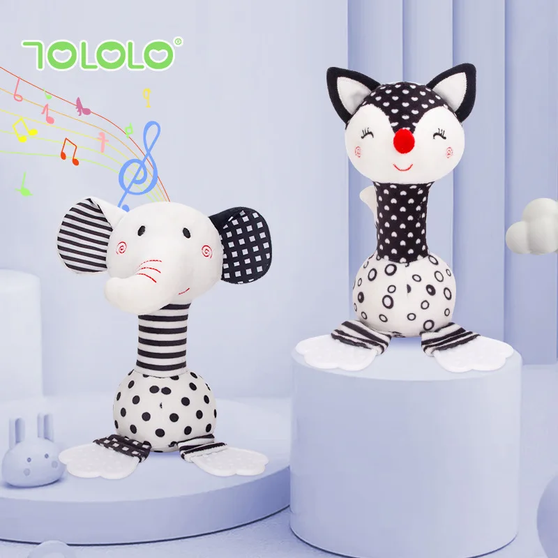 TOLOLO Infant Teethers Hand Rattles 0-1 Years Old Baby Early Education Toys Black and White Hand Grip Baby Rattles
TOLOLO Infant Teethers Hand Rattles 0-1 Years Old Baby Early Education Toys Black and White Hand Grip Baby Rattles