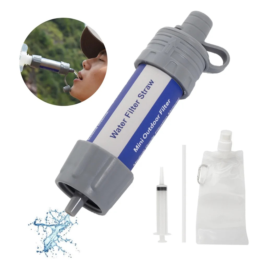 Outdoor Water Filtration Survival Water Filter Drinking Water Purifier Portable Emergency Hiking Camping Water Purification Pipe
Outdoor Water Filtration Survival Water Filter Drinking Water Purifier Portable Emergency Hiking Camping Water Purification Pipe