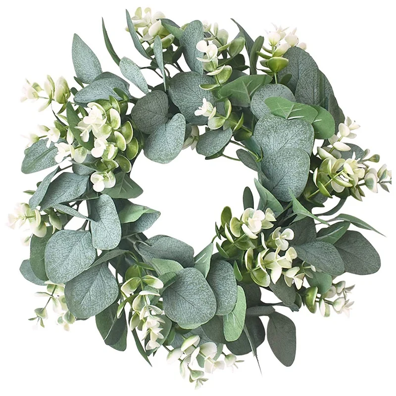 12Inch Wreath For Front Door Wall Artificial Eucalyptus Green Leaves Eucalyptus Festival Celebration Window Party Decor
12Inch Wreath For Front Door Wall Artificial Eucalyptus Green Leaves Eucalyptus Festival Celebration Window Party Decor