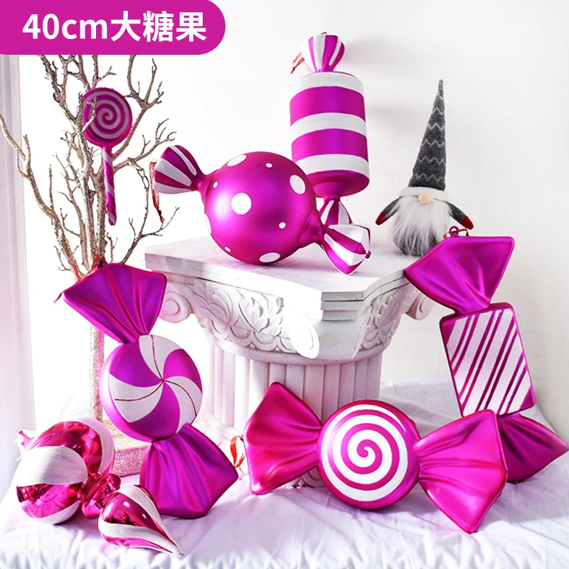 Christmas Day Decoration Plastic Painted Candy Pendant 40CM New Year Candy Decoration Creative Candy
Christmas Day Decoration Plastic Painted Candy Pendant 40CM New Year Candy Decoration Creative Candy