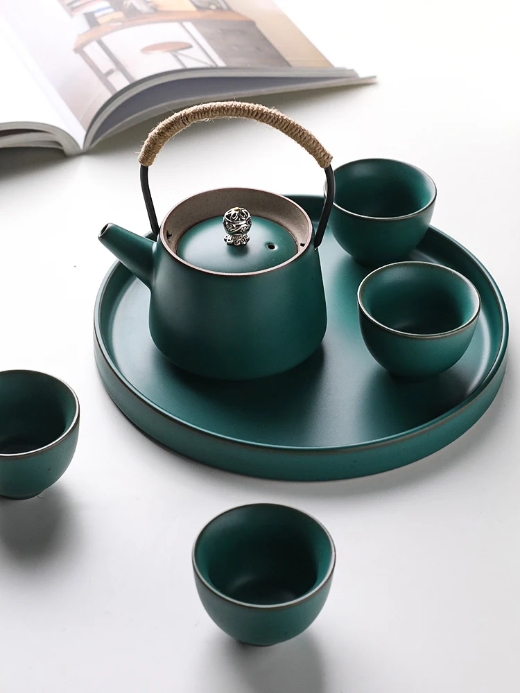 Japanese Style Kung Fu Tea Set Set Teapot Teacup High-End Household Small Set Office Reception Tea Set
Japanese Style Kung Fu Tea Set Set Teapot Teacup High-End Household Small Set Office Reception Tea Set