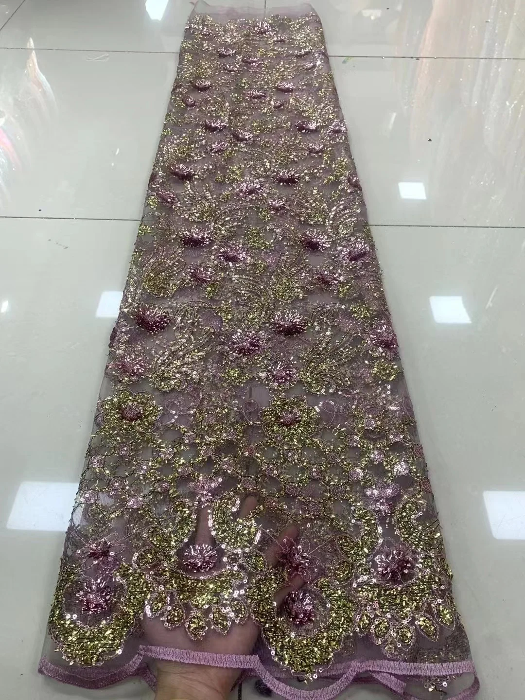 African Sequin Organza Lace Fabric High Quality 2023 French Tulle Lace Fabric Nigerian Mesh Lace Fabrics For Wedding PL272-1
African Sequin Organza Lace Fabric High Quality 2023 French Tulle Lace Fabric Nigerian Mesh Lace Fabrics For Wedding PL272-1