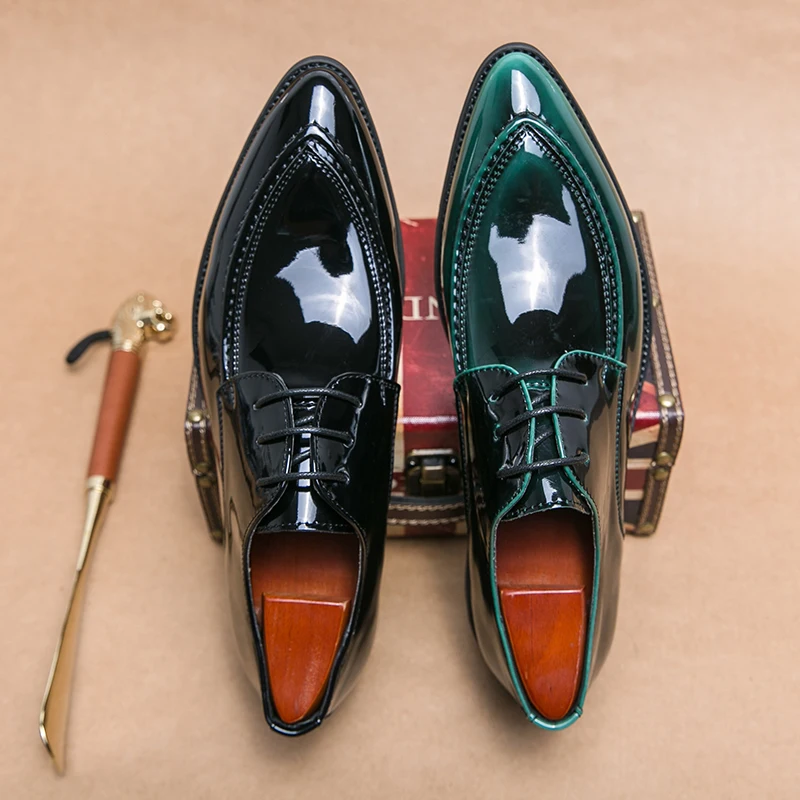 Italian Oxford Shoes For Men Luxury Patent Leather Wedding Shoes Pointed Toe Dress Leather Shoes Classic Original Derbies Shoes
Italian Oxford Shoes For Men Luxury Patent Leather Wedding Shoes Pointed Toe Dress Leather Shoes Classic Original Derbies Shoes