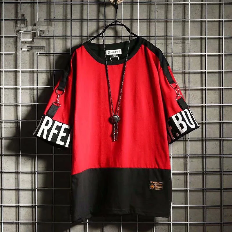 Hip Hop Men T Shirt Summer Loose Fashion Casual Streetwear Half Sleeve Men's T-shirt Tide Harajuku
Hip Hop Men T Shirt Summer Loose Fashion Casual Streetwear Half Sleeve Men's T-shirt Tide Harajuku