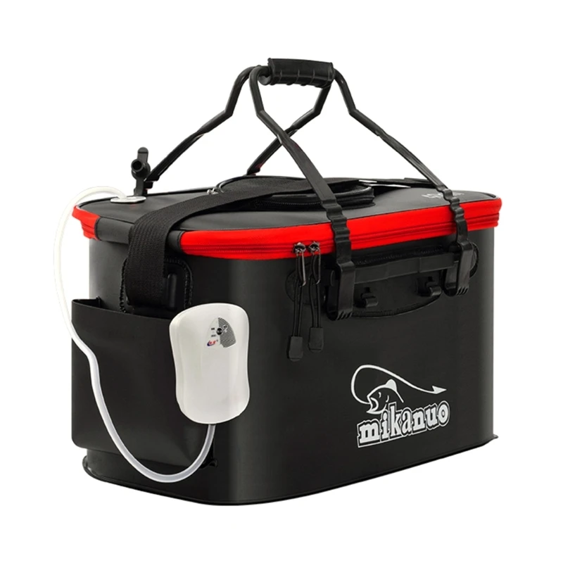 Living Fish Bucket Folding Fishing Bucket Multi-function Live Fish Baits Bucket Live Fish Container for Hiking Camping A0KA
Living Fish Bucket Folding Fishing Bucket Multi-function Live Fish Baits Bucket Live Fish Container for Hiking Camping A0KA