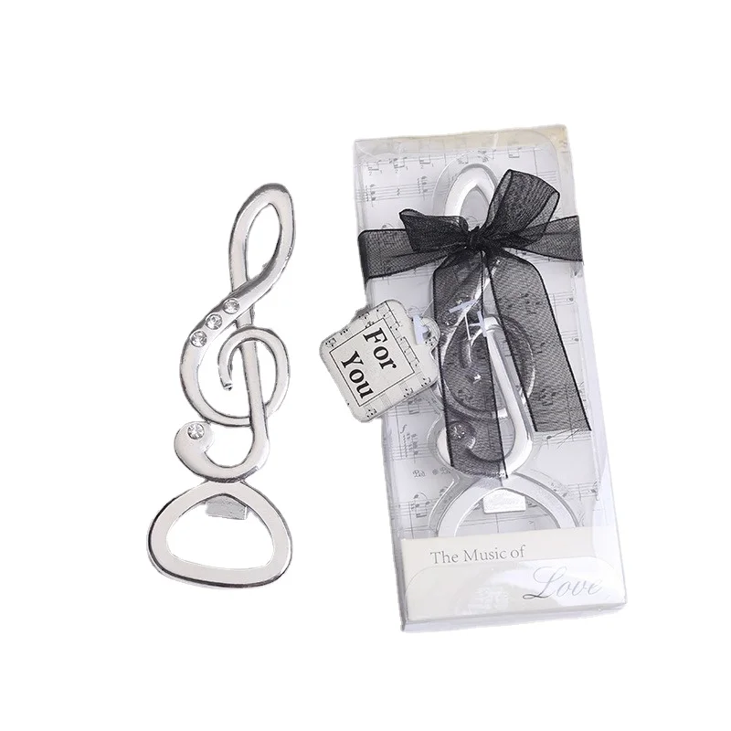 

20 Pieces Musical Note Beer Bottle Opener with Diamond Creative Sweet Wedding Party Favors for Guests Groomsmen Gifts Gadgets