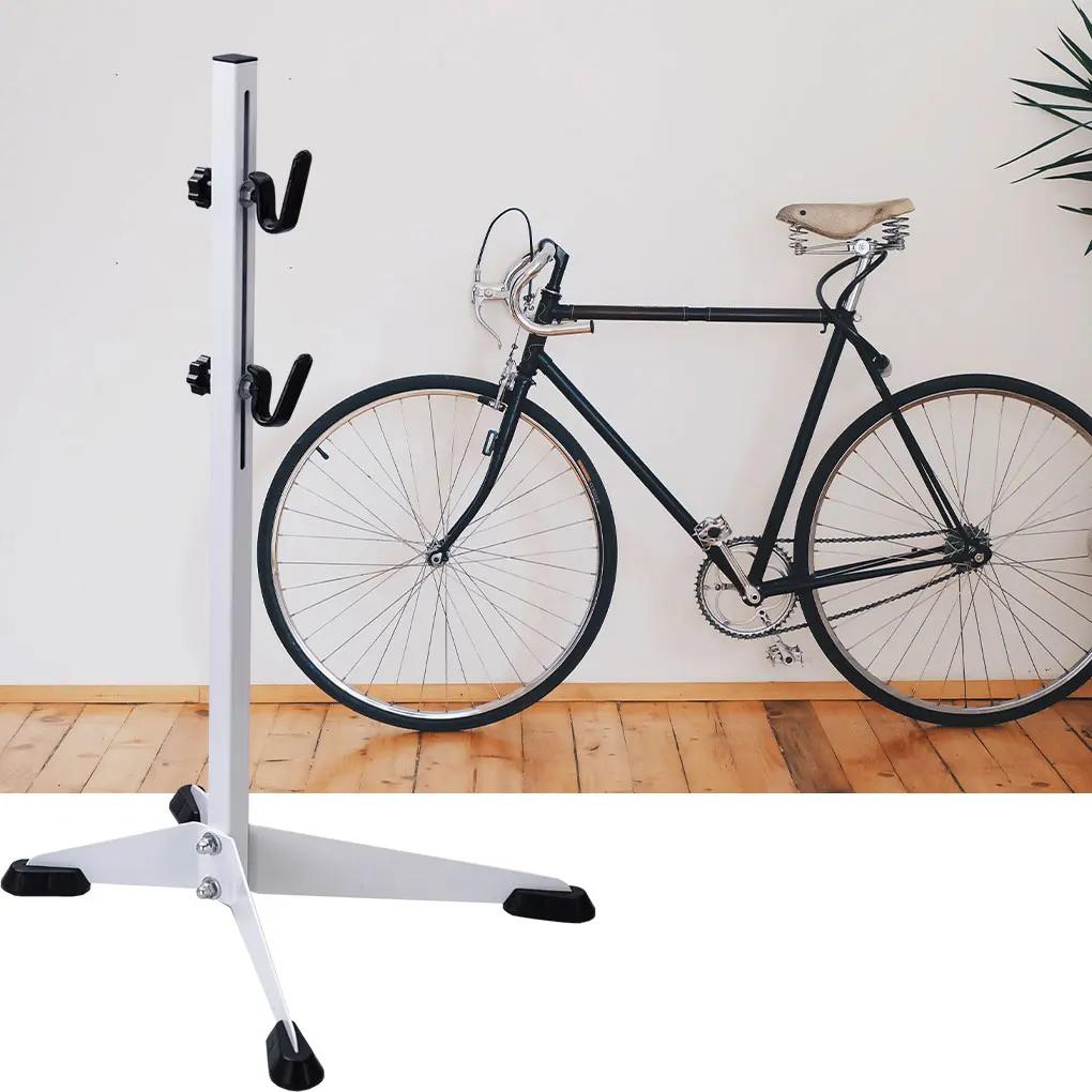 White Maintenance Holder Stable And Sturdy Iron Anti-Slide Rubber Base Bike Floor Parking Rack Stand
White Maintenance Holder Stable And Sturdy Iron Anti-Slide Rubber Base Bike Floor Parking Rack Stand