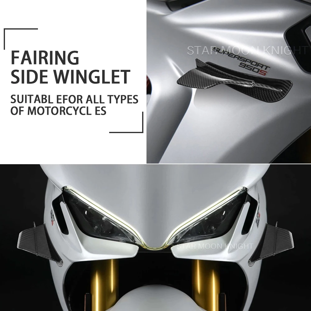 Motorcycle Side Winglet Spoiler Wind Flow Fixing Wing Front Fairing For Ducati Panigale V2 V4 899 959 1198 1199 1299 Panigale R
Motorcycle Side Winglet Spoiler Wind Flow Fixing Wing Front Fairing For Ducati Panigale V2 V4 899 959 1198 1199 1299 Panigale R