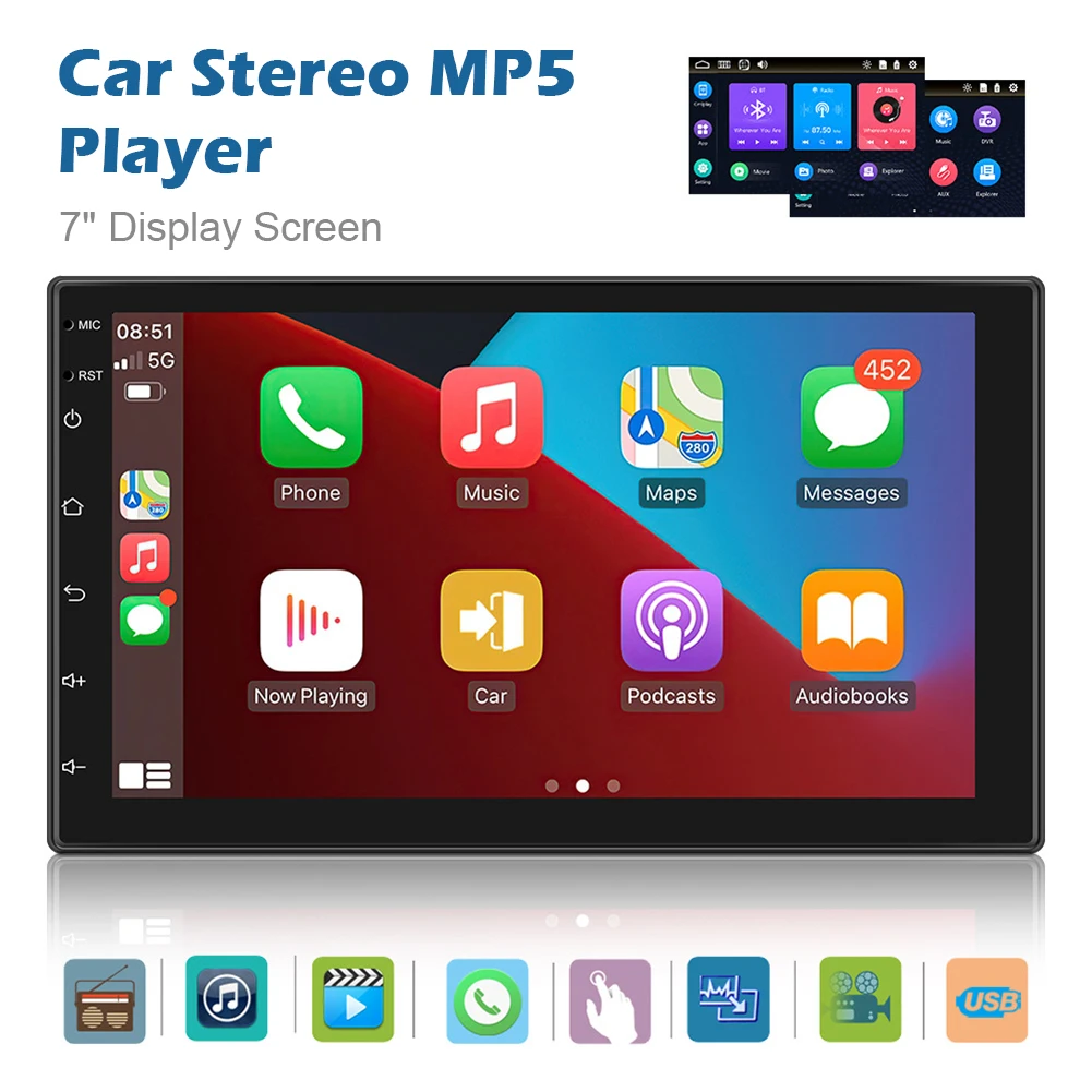 Android 2 Din Car Radio Multimedia Video Player Universal 7-inchAuto Carplay Stereo GPS For Volkswagen Nissan Hyundai Kia Toyota
Android 2 Din Car Radio Multimedia Video Player Universal 7-inchAuto Carplay Stereo GPS For Volkswagen Nissan Hyundai Kia Toyota