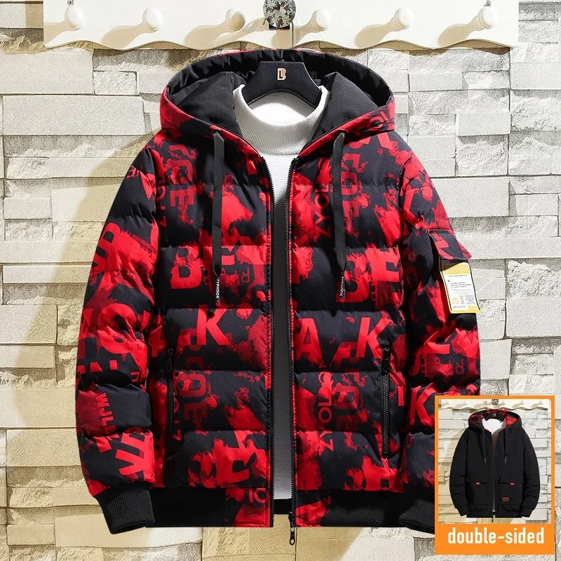 2023 Men's Oversize Jacket Hooded Warm Padded Winter Jackets Men Double-sided Fluffy Autumn Korean Style Parka Coat Camouflage 
2023 Men's Oversize Jacket Hooded Warm Padded Winter Jackets Men Double-sided Fluffy Autumn Korean Style Parka Coat Camouflage