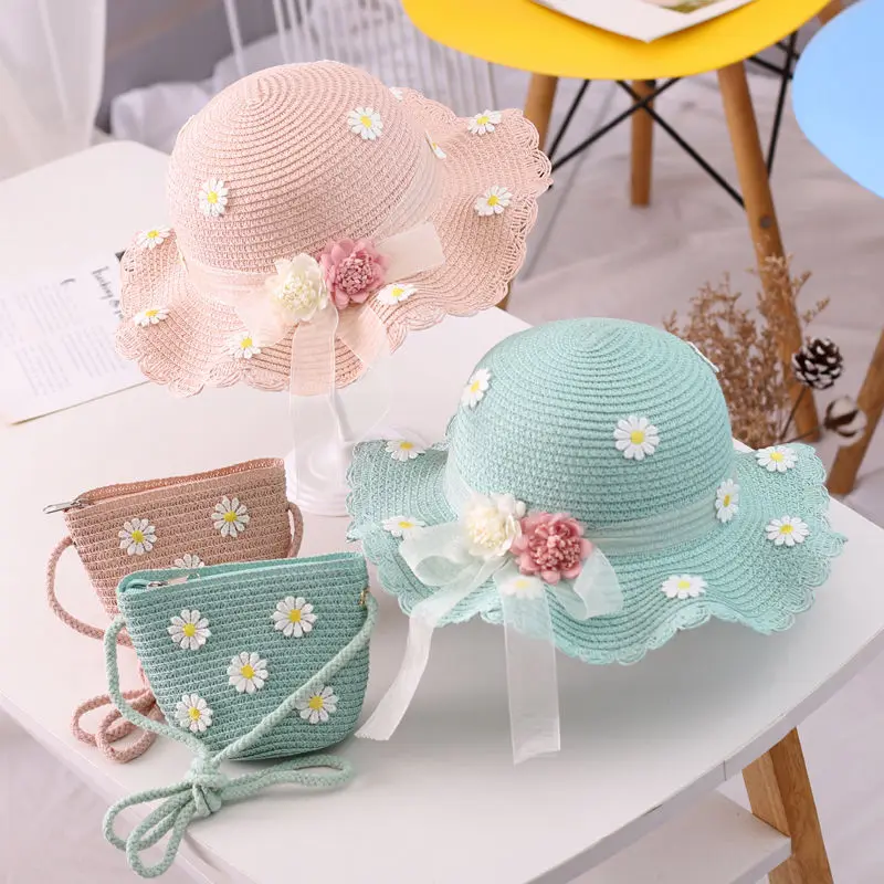 Disney Children's sun visor girls' summer new straw hat bag set sun visor summer Princess Baby Beach Hat
Disney Children's sun visor girls' summer new straw hat bag set sun visor summer Princess Baby Beach Hat