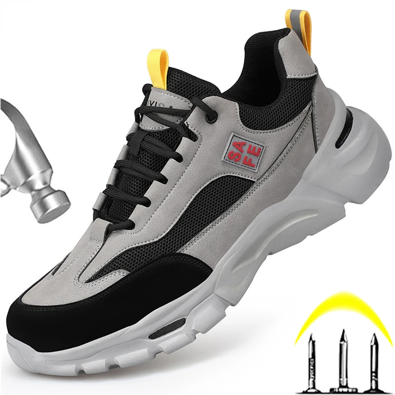 New Safety Footwear Man Work Sneakers Anti-puncture Steel Toe Shoes Boots Work Protective Shoes Security Boots Lightweigh
New Safety Footwear Man Work Sneakers Anti-puncture Steel Toe Shoes Boots Work Protective Shoes Security Boots Lightweigh