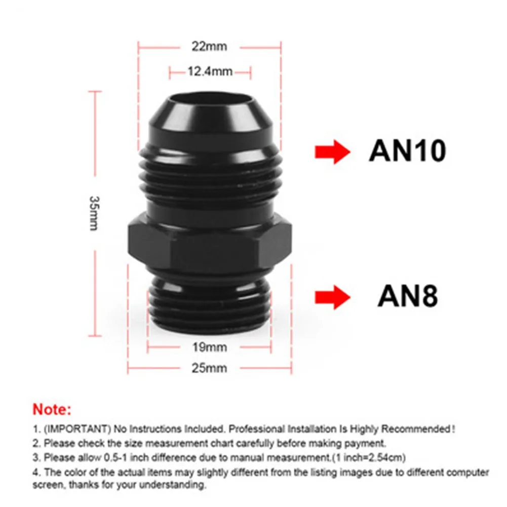 1pc ORB6 8 10 O-ring Boss AN6 AN8 AN10 Male Adapter Fitting Black Transmission Oil Breathable Pot Adapter ORB6-AN6 ORB8-AN8
1pc ORB6 8 10 O-ring Boss AN6 AN8 AN10 Male Adapter Fitting Black Transmission Oil Breathable Pot Adapter ORB6-AN6 ORB8-AN8