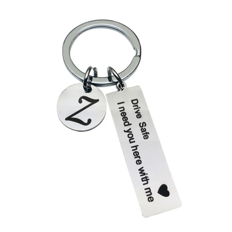 Personality Stainless Steel Car Key Rings Pendant Lettering A-Z 26 Initials and Drive Safe Keychain Auto Interior Accessories
Personality Stainless Steel Car Key Rings Pendant Lettering A-Z 26 Initials and Drive Safe Keychain Auto Interior Accessories