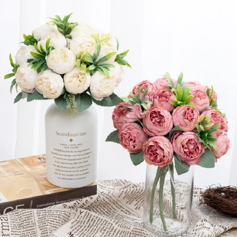 30CM Artificial Flower Silk Peony Aquatic Fake Plant Bouquet White Pink Wedding Party Supplies Home Living Room Arrangement
30CM Artificial Flower Silk Peony Aquatic Fake Plant Bouquet White Pink Wedding Party Supplies Home Living Room Arrangement