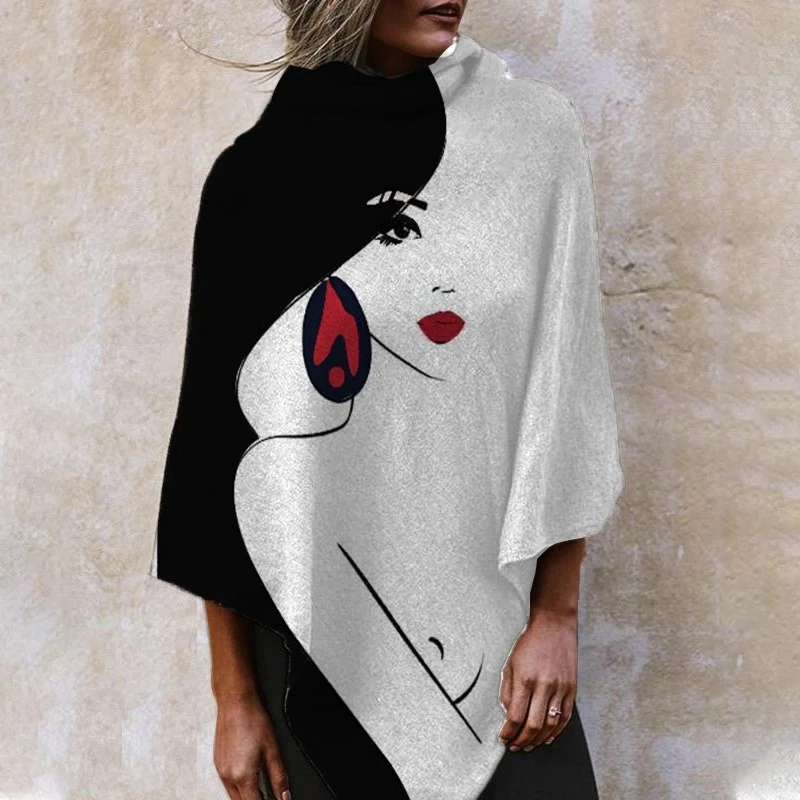 Повседневные топы с абстрактным рисунком, свободная футболка, Женская Осенняя водолазка с рукавами «летучая мышь», бело-черная твидовая бл...
Повседневные топы с абстрактным рисунком, свободная футболка, Женская Осенняя водолазка с рукавами «летучая мышь», бело-черная твидовая бл...