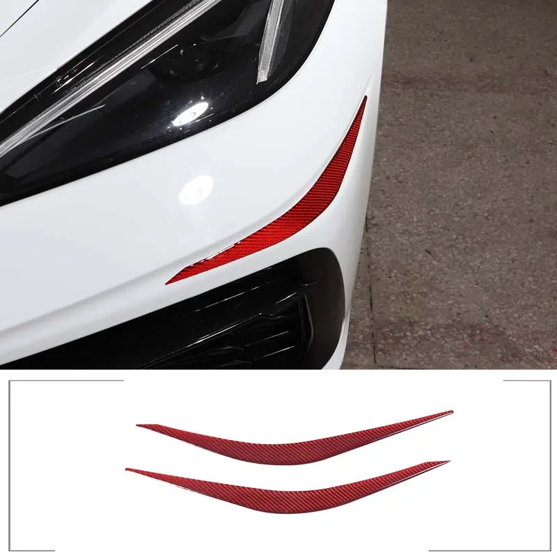 For Chevrolet Corvette C8 Stingray Z51 Z06 2020-23 Car Accessories Front Bumper Corner Lip Trim Kit Carbon Fiber Decorate Strip
For Chevrolet Corvette C8 Stingray Z51 Z06 2020-23 Car Accessories Front Bumper Corner Lip Trim Kit Carbon Fiber Decorate Strip