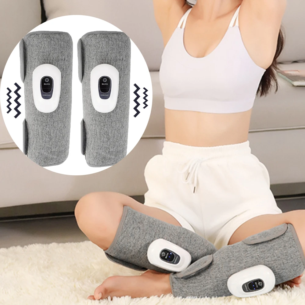 

Electric Kneading Air Pressure Leg Massager Blood Circulation Leg Air Compression Massager 3 Modes Vibration Massager Wireless