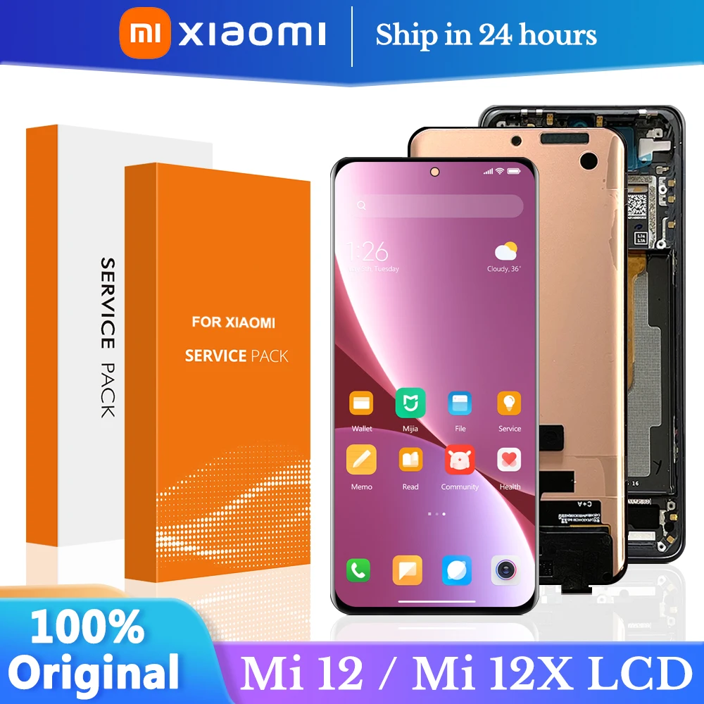 Оригинальный дисплей 6,28 дюйма для Xiaomi Mi12 Mi 12, ЖК-дисплей с сенсорным экраном и дигитайзером в сборе, детали для Xiaomi mi 12X, экран с рамкой и панелью
Оригинальный дисплей 6,28 дюйма для Xiaomi Mi12 Mi 12, ЖК-дисплей с сенсорным экраном и дигитайзером в сборе, детали для Xiaomi mi 12X, экран с рамкой и панелью