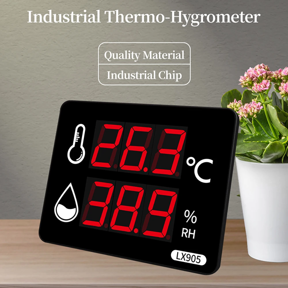 

Промышленный гигрометр LX905, устройство для измерения температуры и влажности с цифровым дисплеем