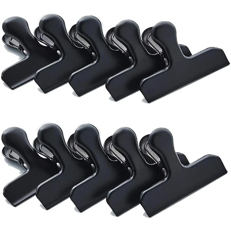 10 Pack Stainless Steel Chip Bag Clips -No Sharp Edges-Perfect For Grip Food Bags And Chip Bags,Air Tight Seal
10 Pack Stainless Steel Chip Bag Clips -No Sharp Edges-Perfect For Grip Food Bags And Chip Bags,Air Tight Seal