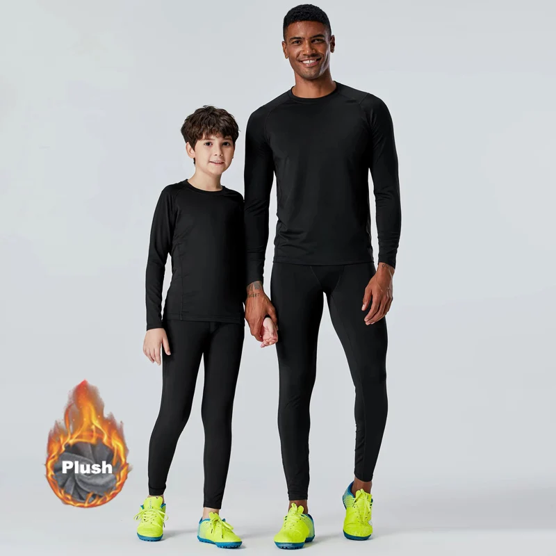 Men's Sports Tights Compression Underwear Warm Base Layer Thermal Shirts Pants Fleece Kids Thermal Underwear Winter Jogging Wear
Men's Sports Tights Compression Underwear Warm Base Layer Thermal Shirts Pants Fleece Kids Thermal Underwear Winter Jogging Wear