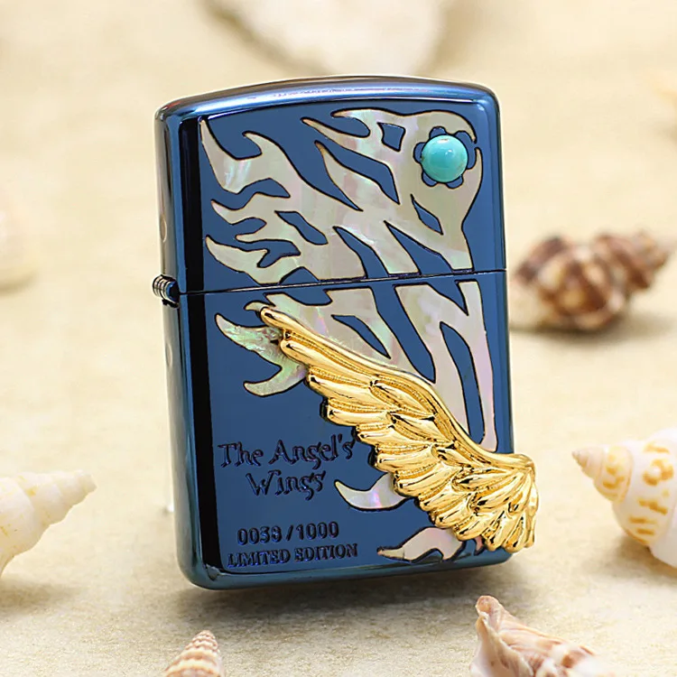 Genuine Zippo oil lighter shell Angel Wings copper windproof cigarette Kerosene lighters Gift with anti-counterfeiting code
Genuine Zippo oil lighter shell Angel Wings copper windproof cigarette Kerosene lighters Gift with anti-counterfeiting code
