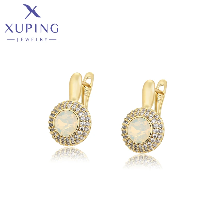 Xuping Jewelry Store Charms Fashion Round Crystal Stone Light Gold Color Earrings for Women Girl Jewellery Gift X000797505
Xuping Jewelry Store Charms Fashion Round Crystal Stone Light Gold Color Earrings for Women Girl Jewellery Gift X000797505