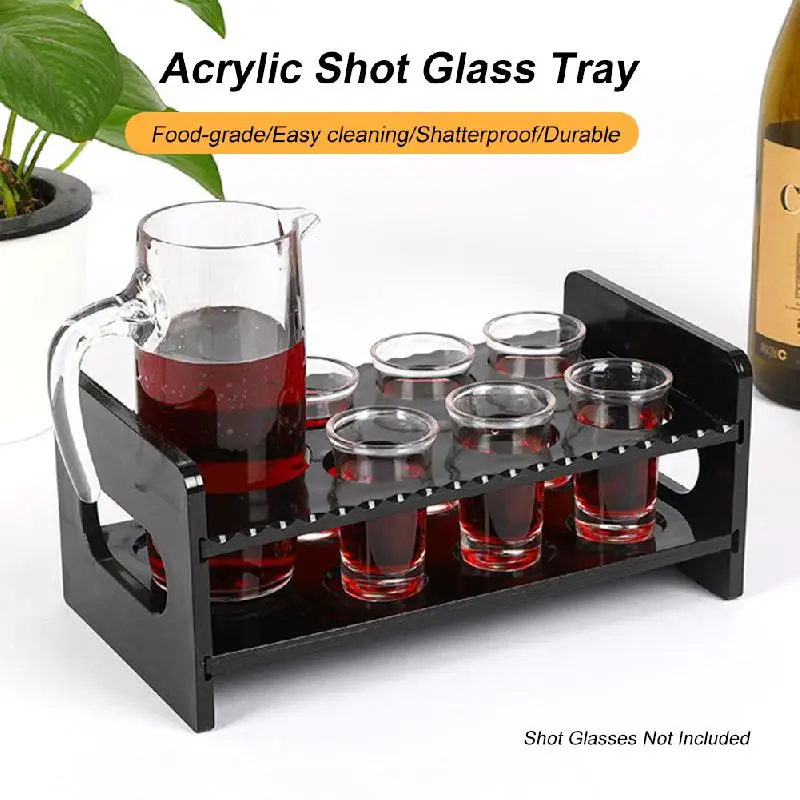 6/7/8/9/12 Holes Food-Grade Acrylic Shot Glass Tray Rack for Bars Nightclubs Home Party Supplies Plastic Shot Glasses Holder
6/7/8/9/12 Holes Food-Grade Acrylic Shot Glass Tray Rack for Bars Nightclubs Home Party Supplies Plastic Shot Glasses Holder
