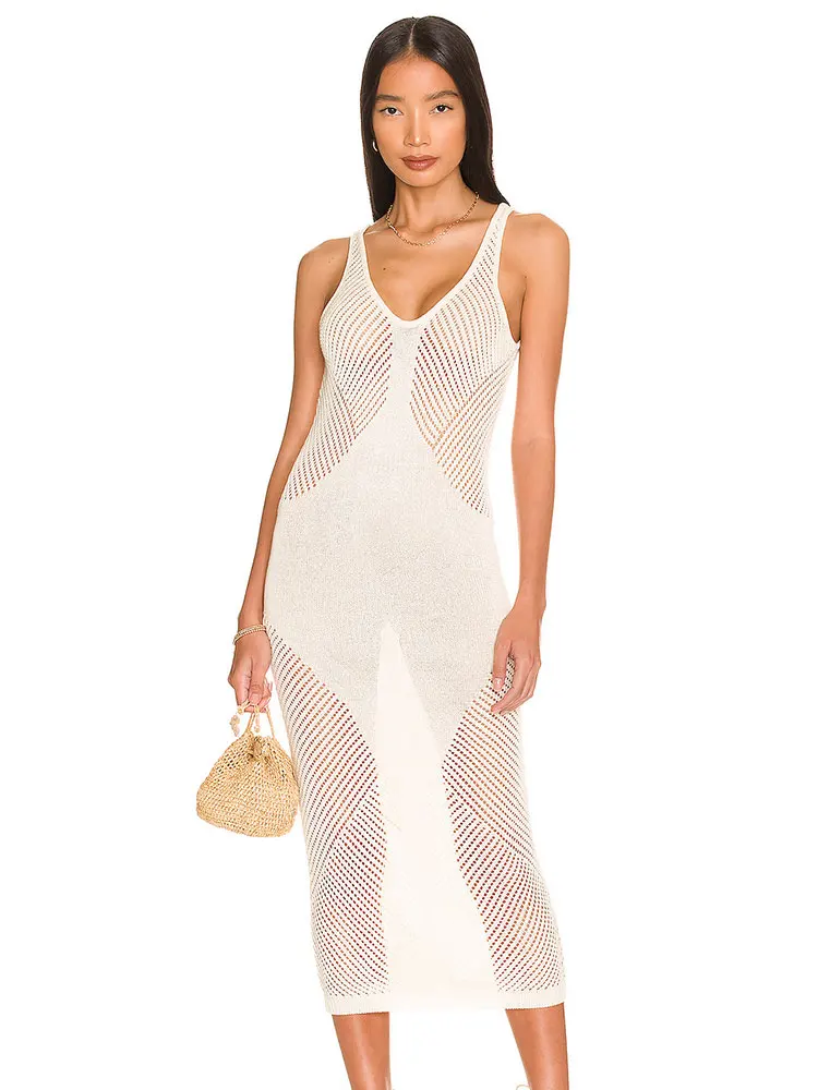 White Crochet Tunic Bikini Cover-ups Sexy See Throygh Hollow Out Mesh Dress Summer Clothes Women Beach Wear Swim Cover Up Q1438
White Crochet Tunic Bikini Cover-ups Sexy See Throygh Hollow Out Mesh Dress Summer Clothes Women Beach Wear Swim Cover Up Q1438