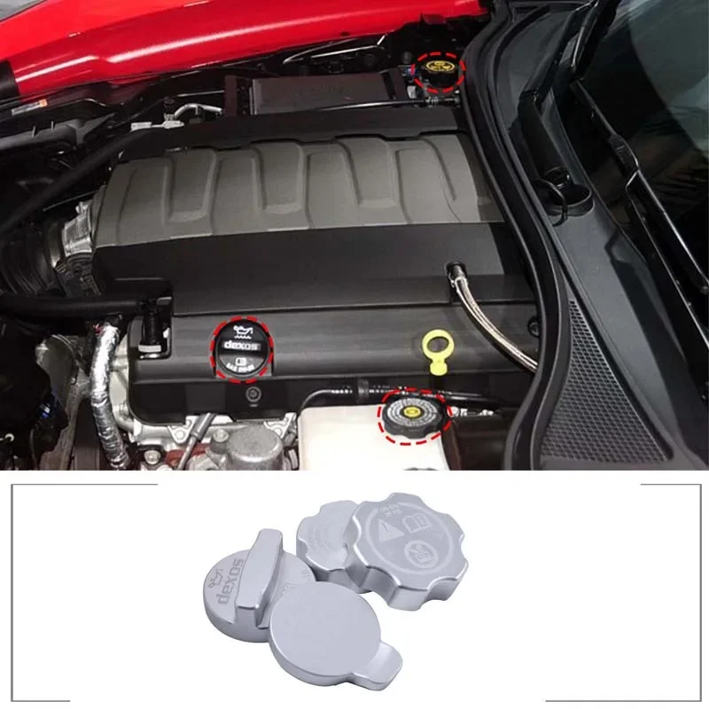 4 шт. декоративные масляные наклейки для автомобильного моторного отсека Chevrolet