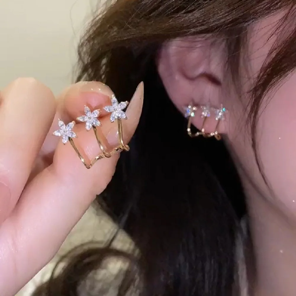 Star Pearl Fashion Zirconia Flower Clip-on Earrings Women's Versatile Women's Geometric Earrings Wholesale Jewelry
Star Pearl Fashion Zirconia Flower Clip-on Earrings Women's Versatile Women's Geometric Earrings Wholesale Jewelry