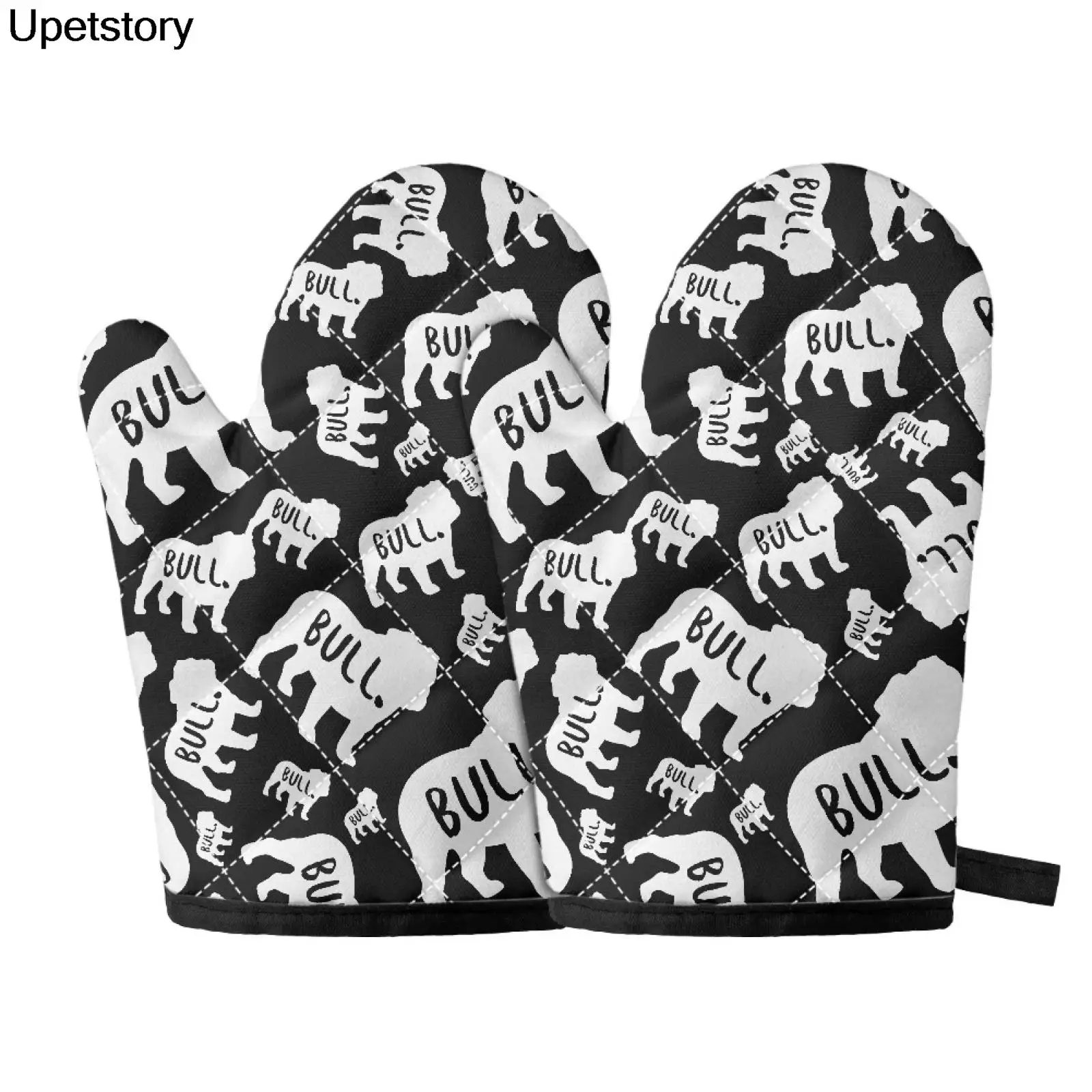 Trendy Cow Pattern Baking Gloves Bull Print Oven Gloves Black Microwave Gloves Customizable Cotton Cooking Kitchen Gloves
Trendy Cow Pattern Baking Gloves Bull Print Oven Gloves Black Microwave Gloves Customizable Cotton Cooking Kitchen Gloves