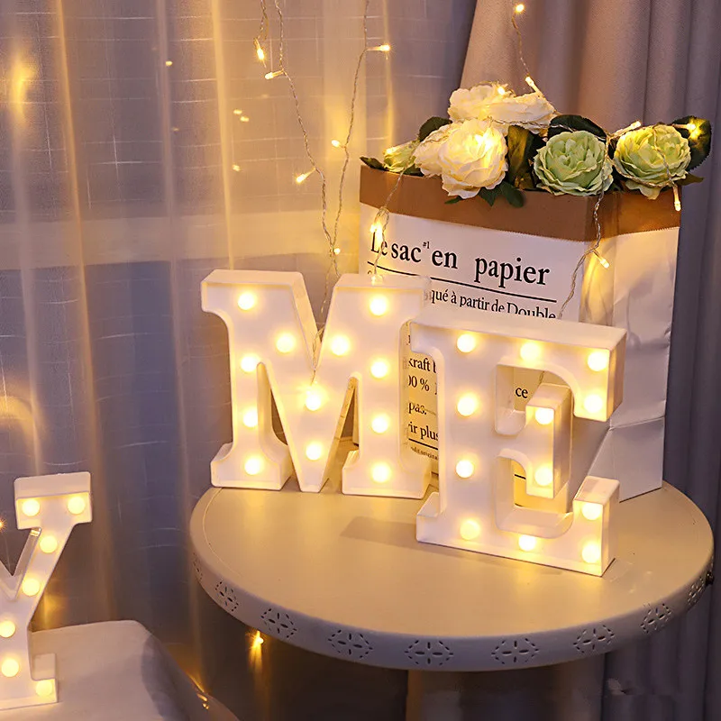 Alphabet Letter Number Lamp Wedding Party Birthday House Wall Home Bedroom Decoration Personalised Ornaments LED Night Lights
Alphabet Letter Number Lamp Wedding Party Birthday House Wall Home Bedroom Decoration Personalised Ornaments LED Night Lights