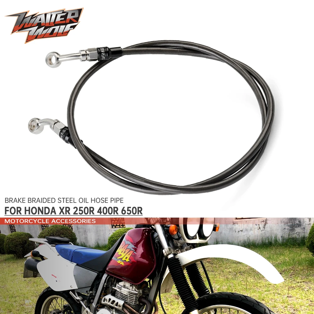 Передний тормозной Плетеный Стальной Масляный шланг для HONDA XR250R XR400R XR650R XR 250R 400R 650R Line, стальные аксессуары для мотоциклов CNC 
Передний тормозной Плетеный Стальной Масляный шланг для HONDA XR250R XR400R XR650R XR 250R 400R 650R Line, стальные аксессуары для мотоциклов CNC