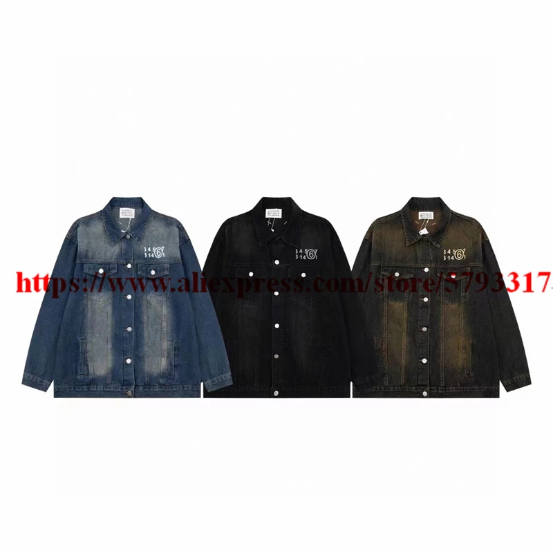 Washed MM6 Margiela Denim Jeans Jacket For Men Women Calendar Printing Oversize Coat
Washed MM6 Margiela Denim Jeans Jacket For Men Women Calendar Printing Oversize Coat