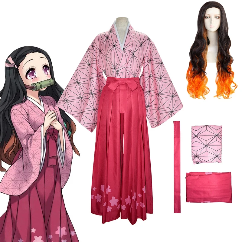Anime Demon Slayer Kamado Nezuko Cosplay Costumes Role Playing Kimono Dress Wig Full Set Girl Women Halloween Role Playing
Anime Demon Slayer Kamado Nezuko Cosplay Costumes Role Playing Kimono Dress Wig Full Set Girl Women Halloween Role Playing
