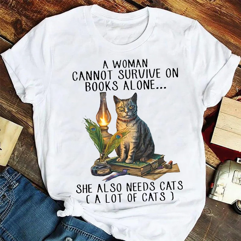 Women Fashion Vintage Cat Cute Funny Cartoon Short Sleeve Summer Tshirts Clothes Graphic T Top Lady Print Female Tee T-Shirt
Women Fashion Vintage Cat Cute Funny Cartoon Short Sleeve Summer Tshirts Clothes Graphic T Top Lady Print Female Tee T-Shirt