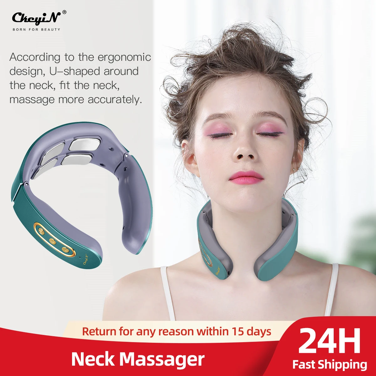 Smart Neck Massager with Heated Intelligent Cordless 4D Pulse Cervical Massager Pain Relief Deep Tissue Trigger Point Massage 50
Smart Neck Massager with Heated Intelligent Cordless 4D Pulse Cervical Massager Pain Relief Deep Tissue Trigger Point Massage 50