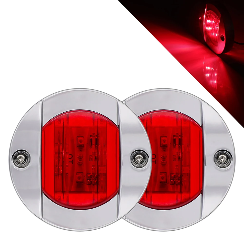 2PCS 12V Round Marine Boat LED Light Interior Deck Transom Mount Lamp Courtesy Light Stern Navigation Signal for Kayak Yacht
2PCS 12V Round Marine Boat LED Light Interior Deck Transom Mount Lamp Courtesy Light Stern Navigation Signal for Kayak Yacht