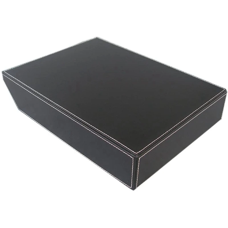 3X PU Leather Collection Letter Tray, Document Desk Organizer,Stackable Office File Document Tray Holder (Black)
3X PU Leather Collection Letter Tray, Document Desk Organizer,Stackable Office File Document Tray Holder (Black)