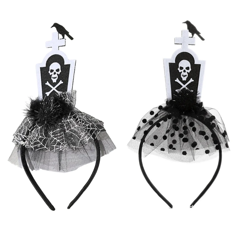 652F Woman Grave&Crow Headband Carnivals Festival Party Hairband with Yarn Decor
652F Woman Grave&Crow Headband Carnivals Festival Party Hairband with Yarn Decor