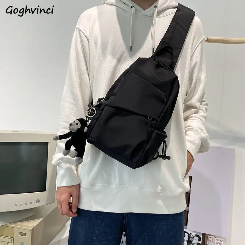 Men Crossbody Bags Harajuku Portable Simple Black Shoulder Nylon Bag Couple Korean Casual Chest Cross-body All-match Handbags
Men Crossbody Bags Harajuku Portable Simple Black Shoulder Nylon Bag Couple Korean Casual Chest Cross-body All-match Handbags