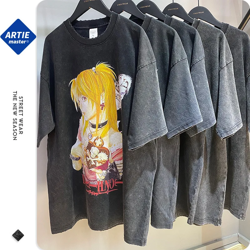 2022 New Men Cotton Washed T-shirt Cartoon Print Graphic Oversize Tops Unisex Vintage Acid Tee Streetwear Casual Short Sleeve
2022 New Men Cotton Washed T-shirt Cartoon Print Graphic Oversize Tops Unisex Vintage Acid Tee Streetwear Casual Short Sleeve