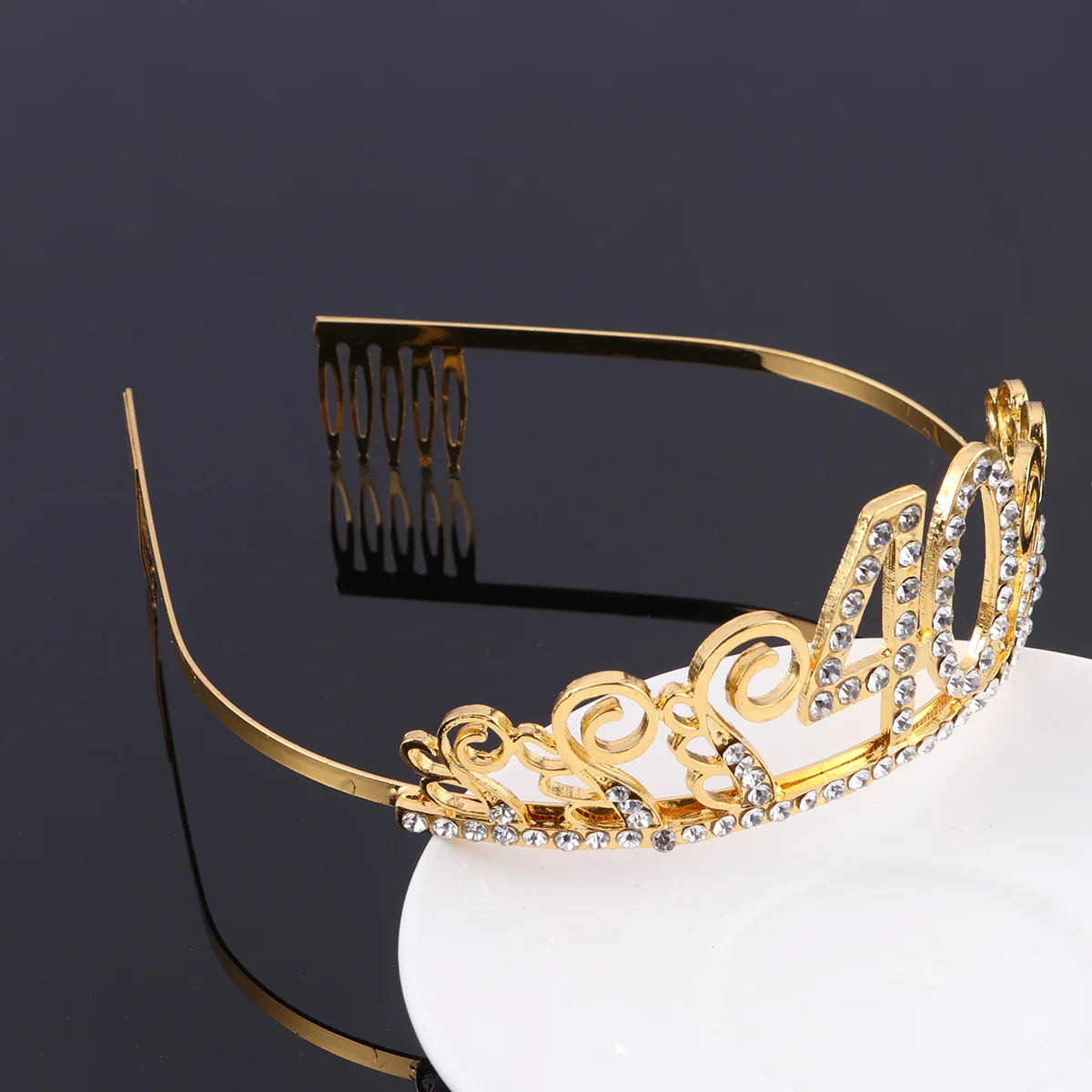 

Headwear Women Tiara Comb Headgear Rhinestone Headbands Crown Queen Banquet Birthday
