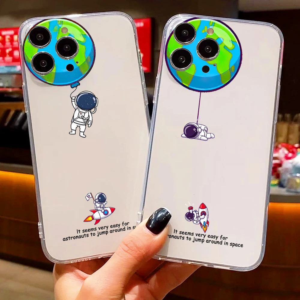 Cartoon Astronaut Luxury Ultra Thin Clear Phone Case For Apple iPhone 11 12 13 Pro Max 12 13 Mini X XR XS Max SE 6 7 8 Plus
Cartoon Astronaut Luxury Ultra Thin Clear Phone Case For Apple iPhone 11 12 13 Pro Max 12 13 Mini X XR XS Max SE 6 7 8 Plus